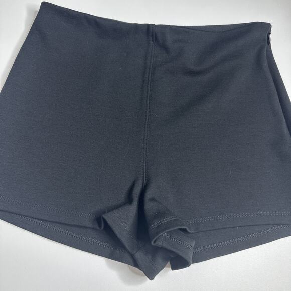 Y2k Express Knit High Rise Stretchy Shorts Punk Grunge Whimsigoth Zipper Size 2 - Picture 3 of 7